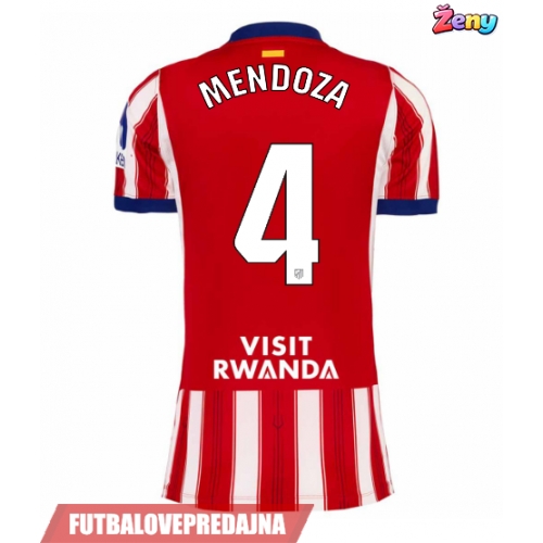 Lacne Ženy Futbalové dres Atletico Madrid Rodrigo Mendoza #4 2026-27 Krátky Rukáv - Domáci